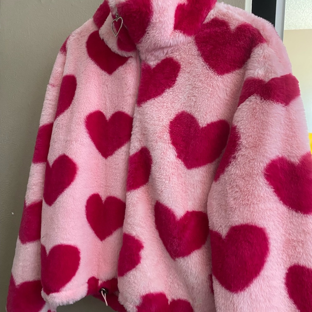 Heart plush jacket